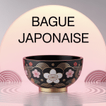 Illustration bague japonaise élégante motifs traditionnels