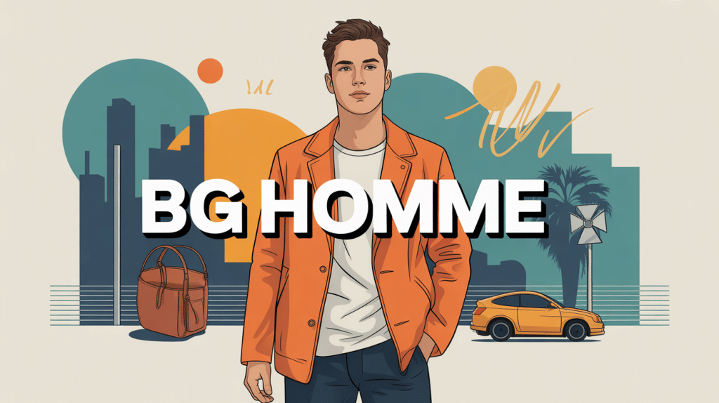 illustration conceptuelle bg homme style urbain élégant