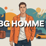 illustration conceptuelle bg homme style urbain élégant