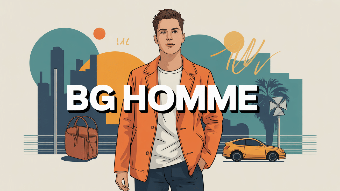 illustration conceptuelle bg homme style urbain élégant