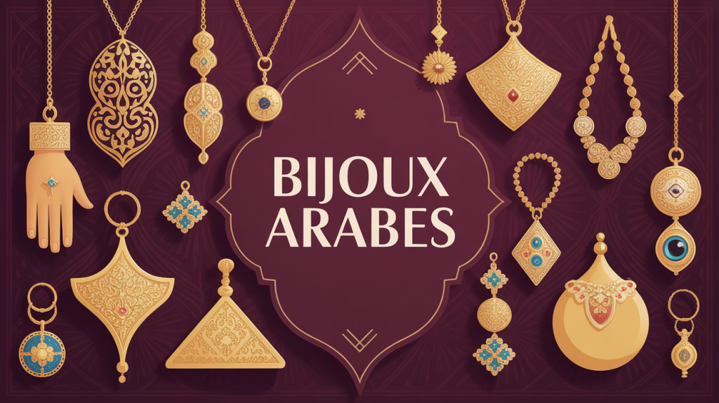 Sélection bijoux arabe calligraphie symboles main de Fatma