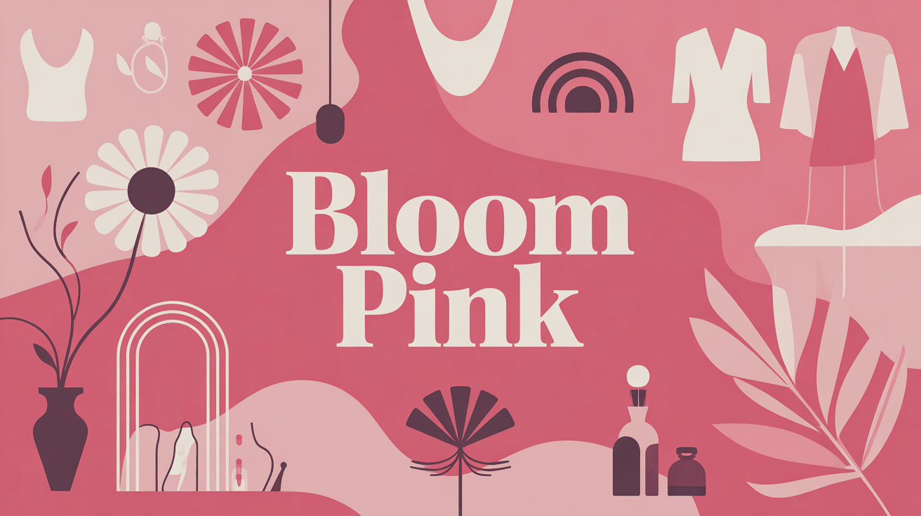 illustration bloom pink mode déco design