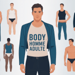 illustration body homme adulte silhouettes modernes