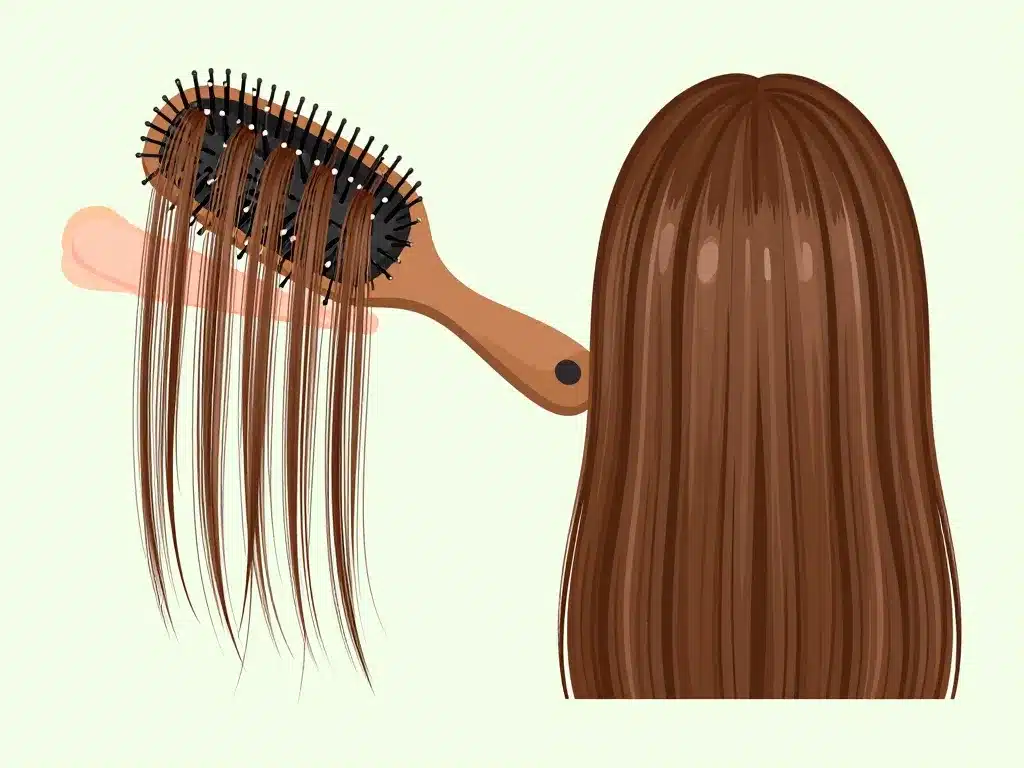 diagramme brosse anti fourche sur pointes abîmées