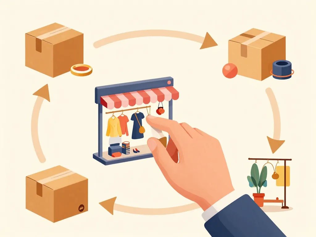 By Coco vente en ligne illustration achats livraison retours