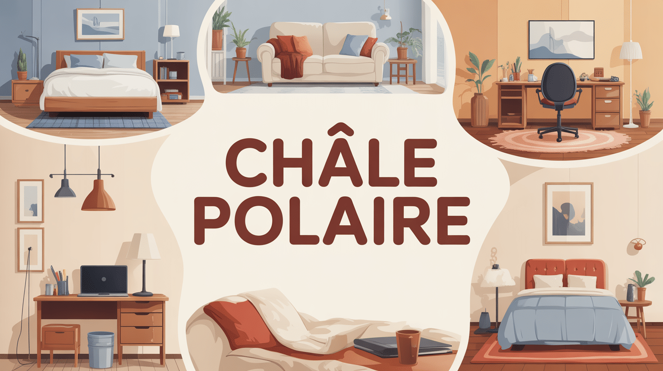 chale polaire usage canapé fauteuil roulant bureau