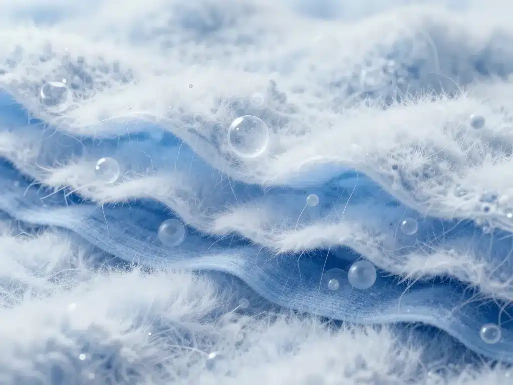 chale polaire fibres structure chaleur douceur