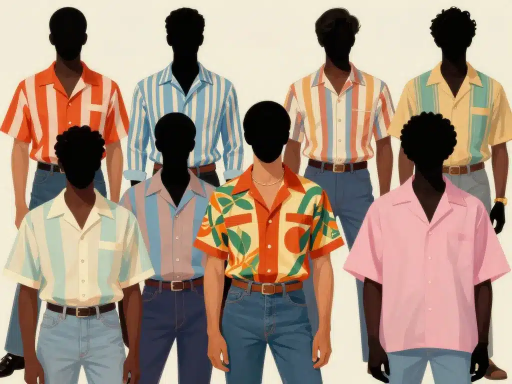 différents styles de chemise retro homme par époque