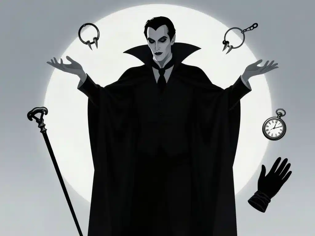 Costume vampire Dracula accessoires gothiques et maquillage