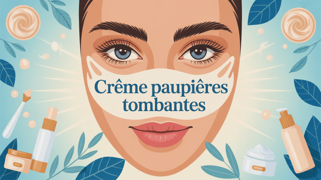 creme paupiere tombante avis illustration visage femme contour yeux