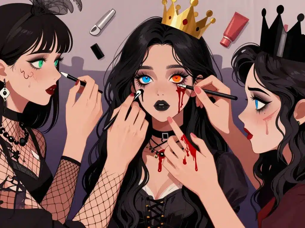 deguisement femme halloween original focus accessoires makeup