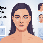 illustration électrolyse visage avant / après ambiance douce