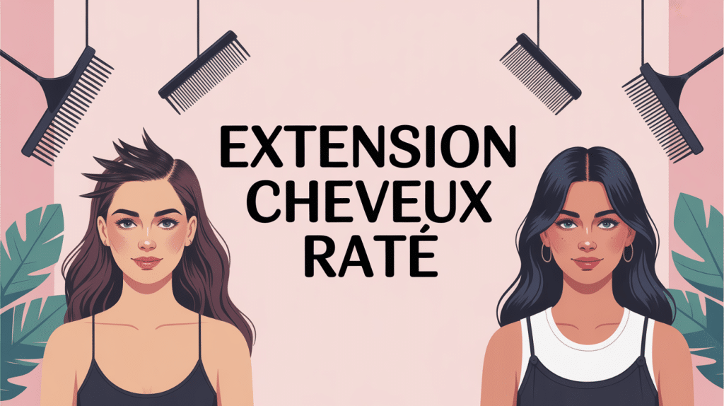 extension cheveux raté salon maladroit cheveux abîmés