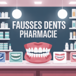 fausses dents pharmacie kits temporaires comptoir