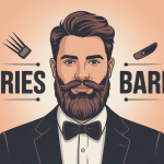 illustration favories barbe profil élégant