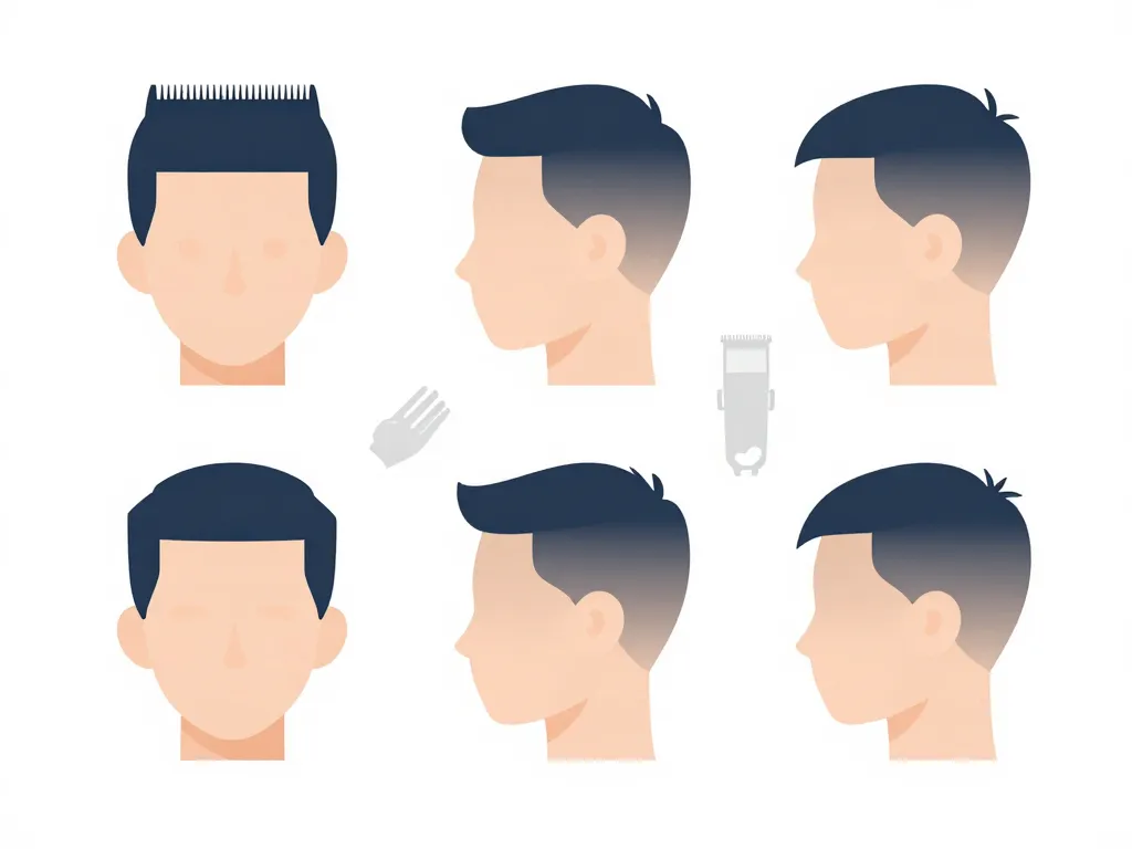 Techniques et longueurs garçonne coupe ultra courte femme tondeuse schéma