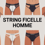 Homme en string ficelle différents modèles illustrés