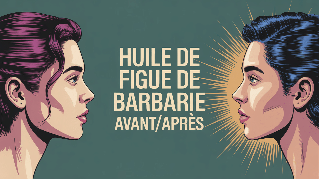 huile de figue de barbarie avant apres effet peau et cheveux