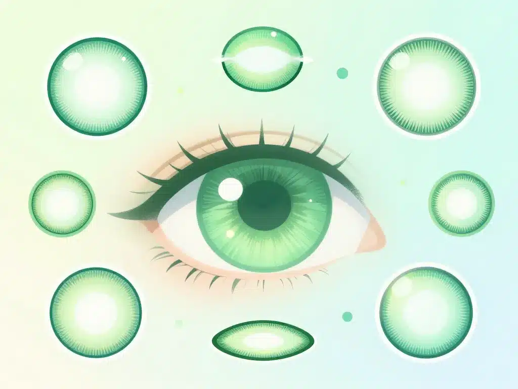 différents usages lentille verte pour les yeux
