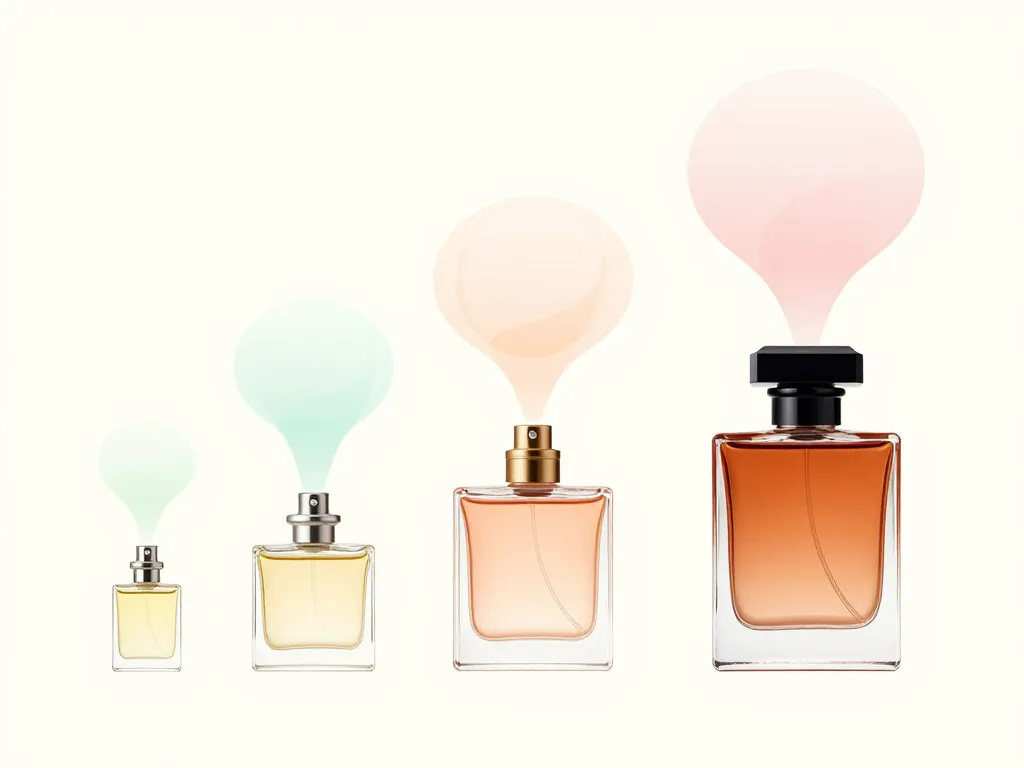 schéma level parfum concentrations flacons