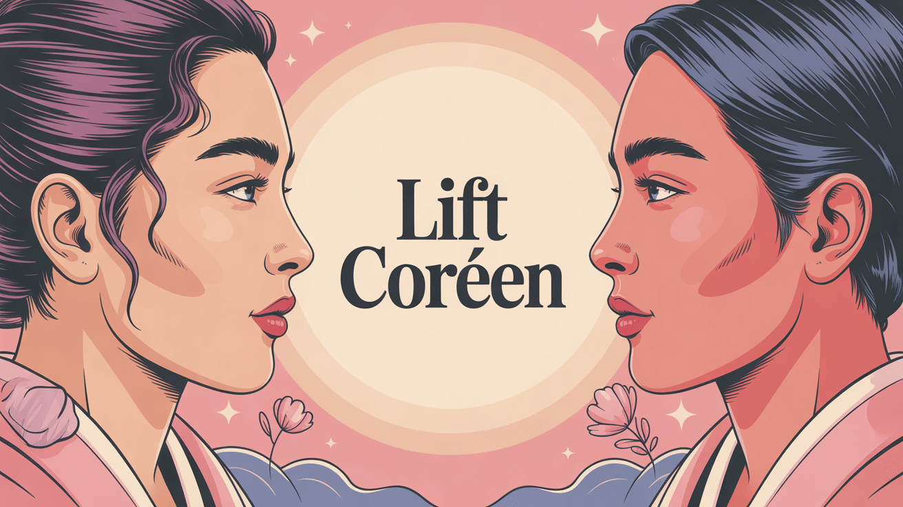 Lift coréen avis illustration centrale visage rajeuni