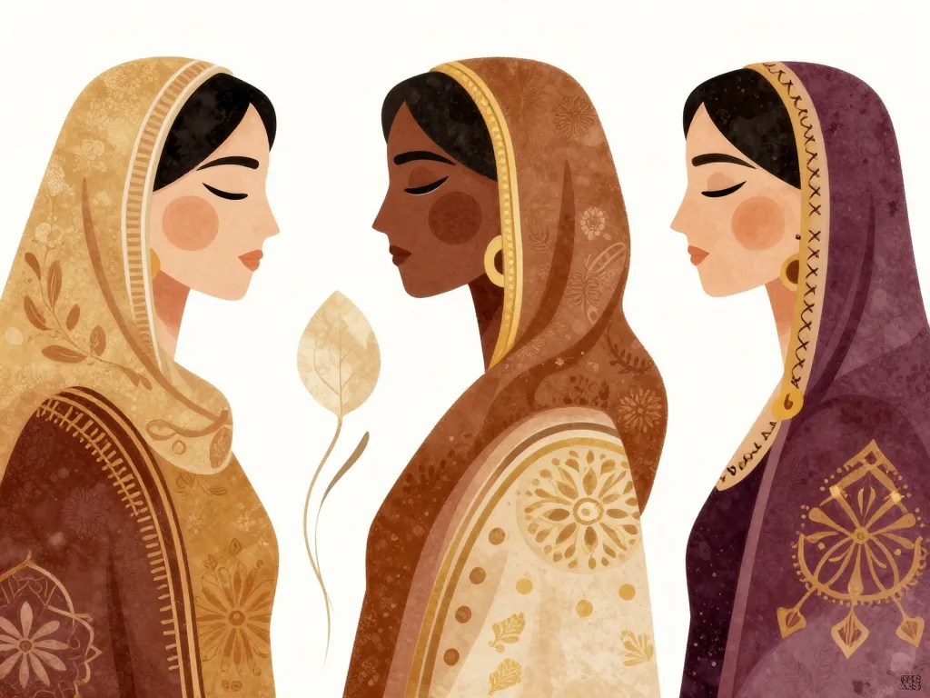 illustration khôl femmes maquillage marocain traditionnel