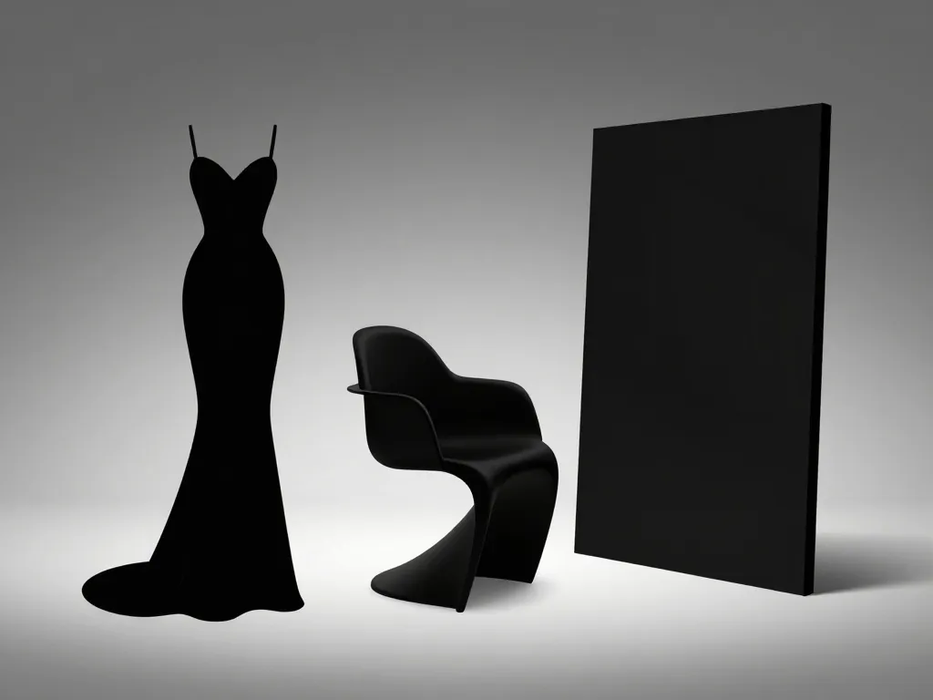 noire absolue art mode design minimaliste