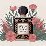 nyla arabiyat prestige illustration flacon oriental et motifs floraux