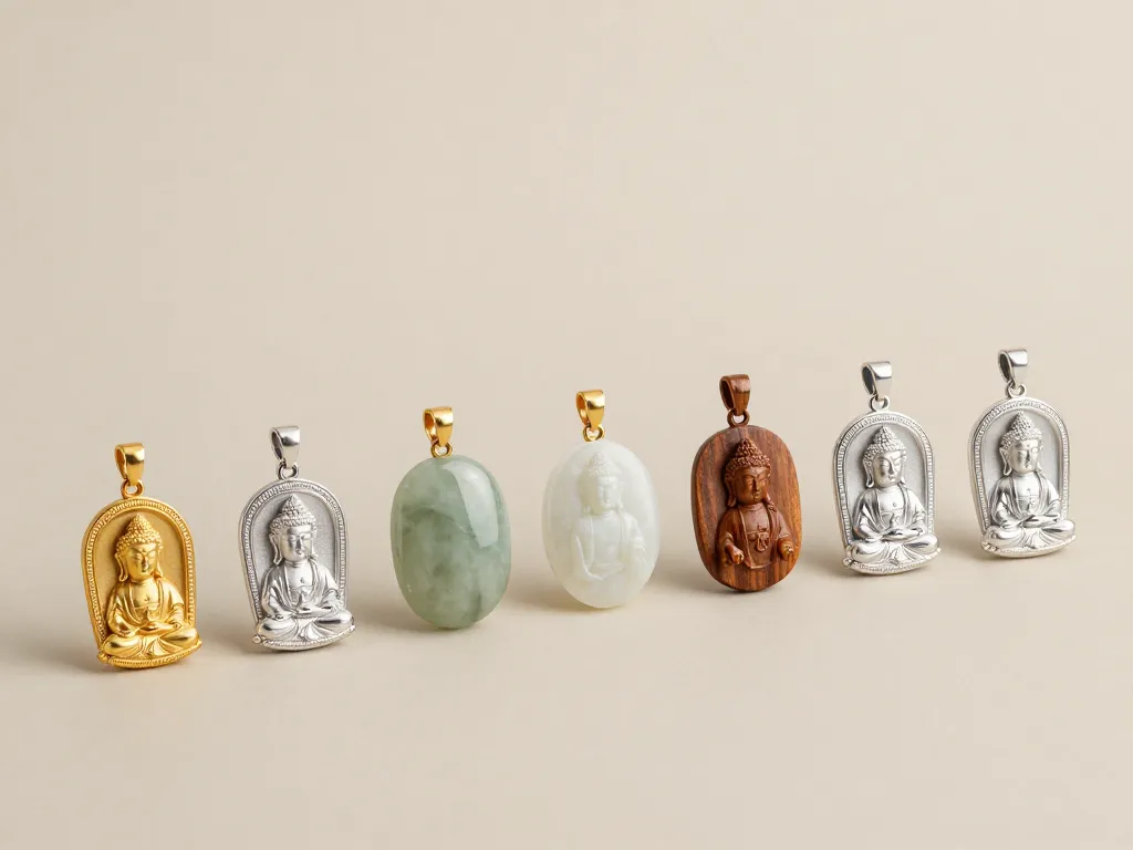 différents styles de pendentif bouddha