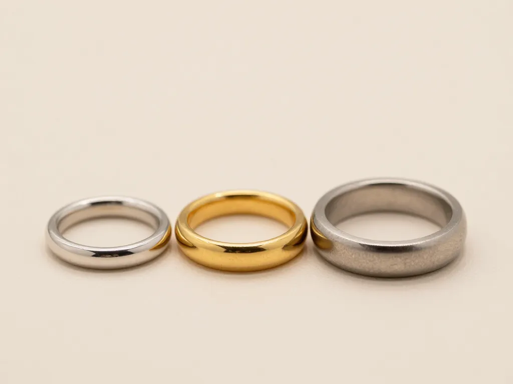 Piercing anneau labret trois tailles et matières comparées