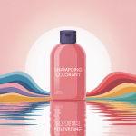 shampoing colorant avis illustration cheveux et flacon