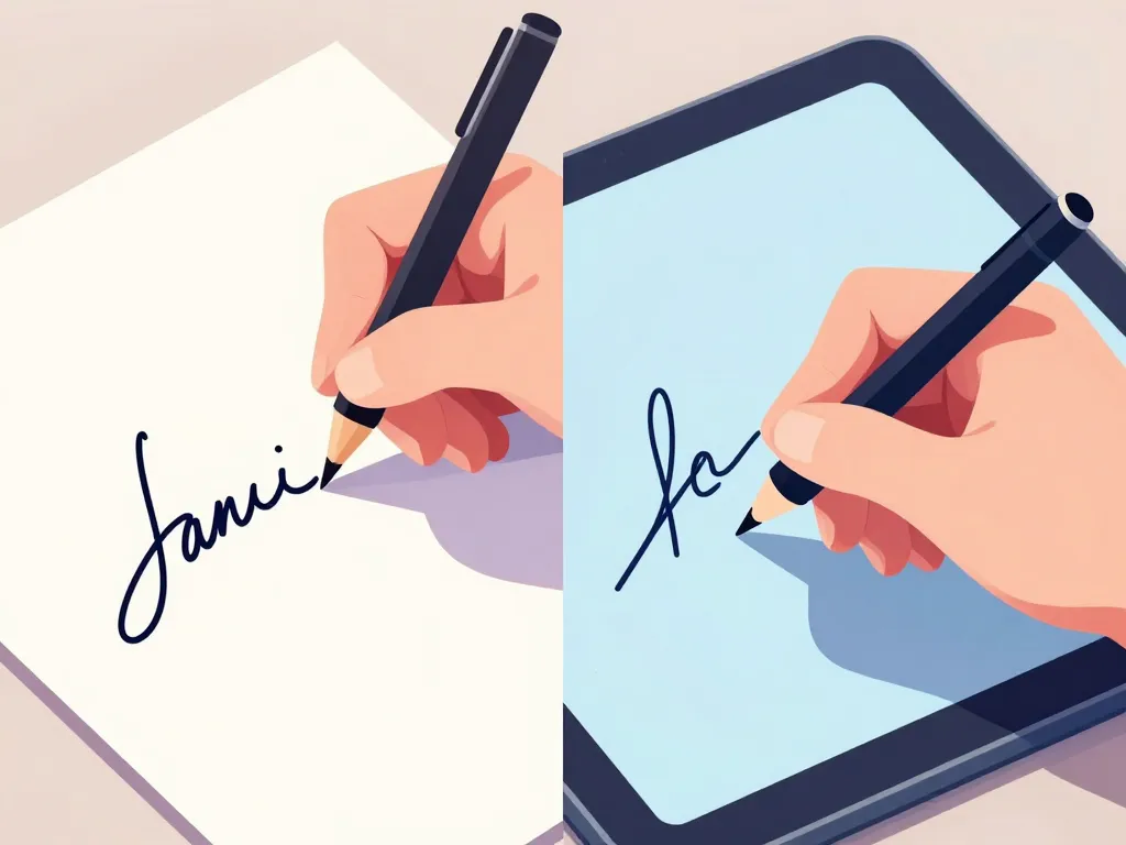 signature 3 usage quotidien manuscrite et numérique