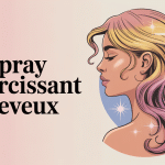 spray éclaircissant cheveux avis illustration vectorielle moderne