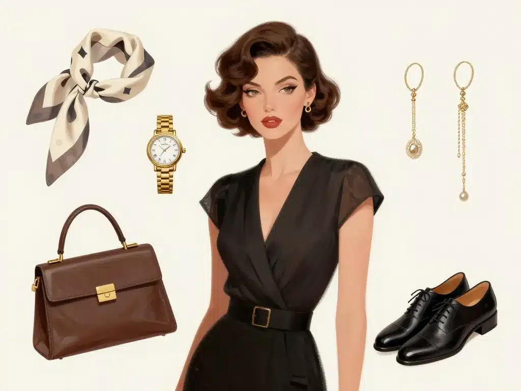 accessoires et maquillage style peaky blinders femme années 1920