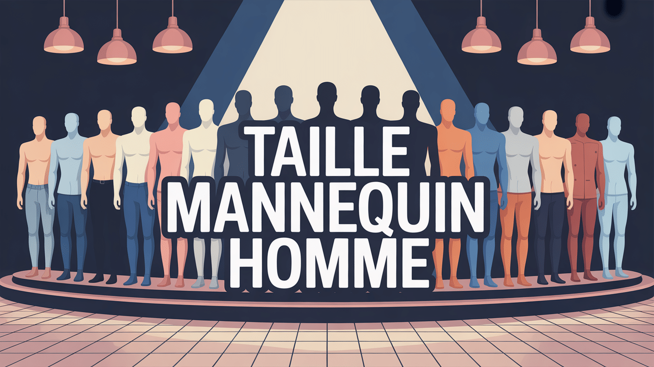 taille pour mannequin homme podium divers profils