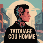 illustration tatouage cou homme signification urban contemporain