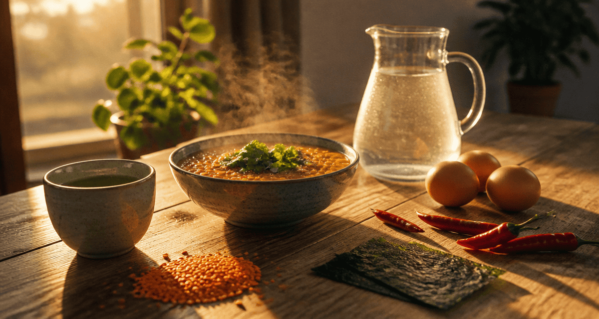aliments qui boostent le métabolisme variés sur table