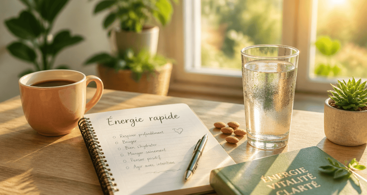comment avoir de l energie rapidement tasse cafe bureau