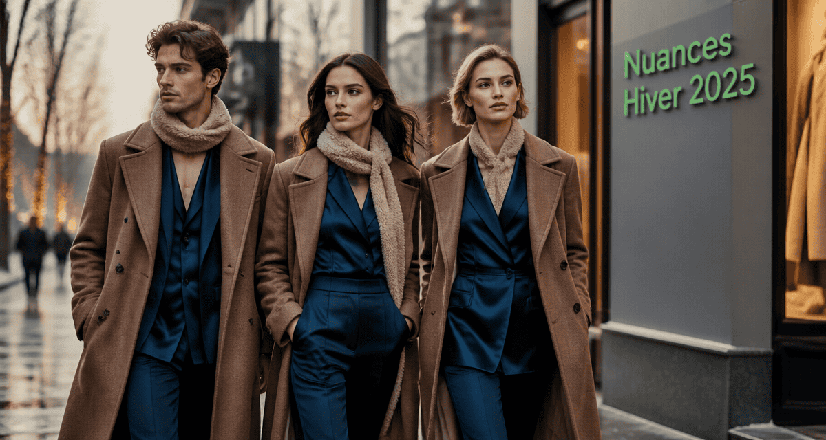 Mannequins mode avec couleurs mode hiver 2025
