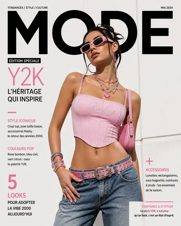 Exemple de tenue année 2000 style Y2K