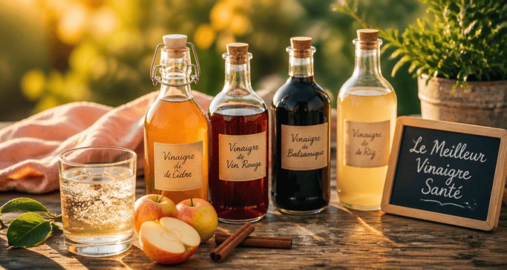 meilleur vinaigre pour la sante flacons artisanaux golden hour