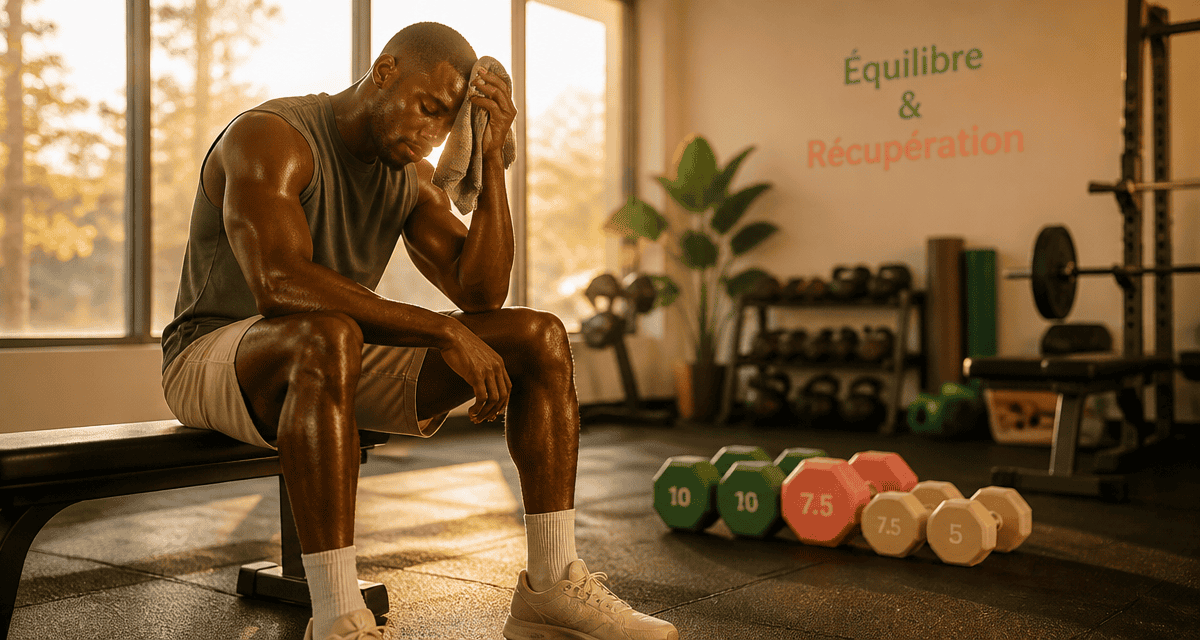 athlète musculation tous les jours salle lumière golden hour