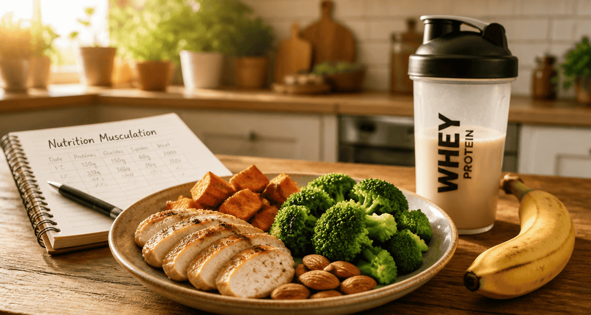 nutrition pour la musculation assiette protéinée