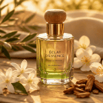 parfum femme 2025 flacon verre fleurs bois