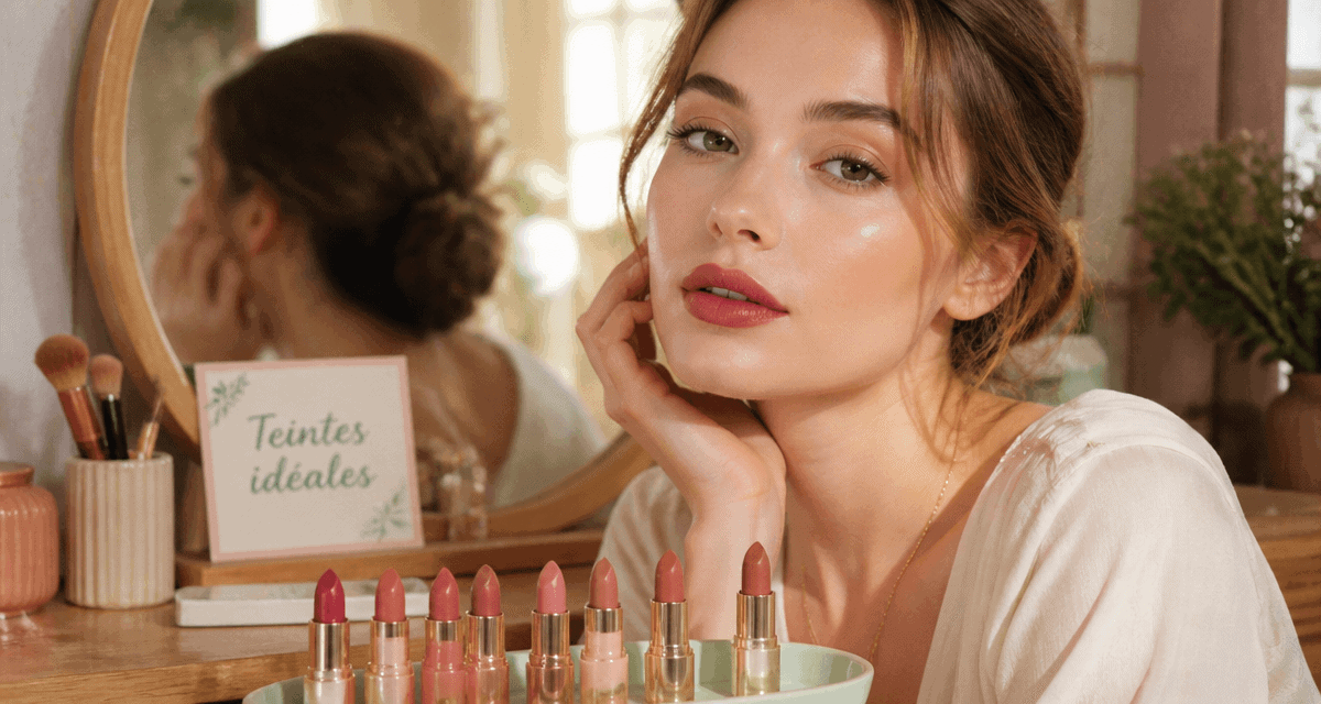 quelle couleur de rouge à lèvres pour peau claire, femme lèvres framboise pêche bois de rose