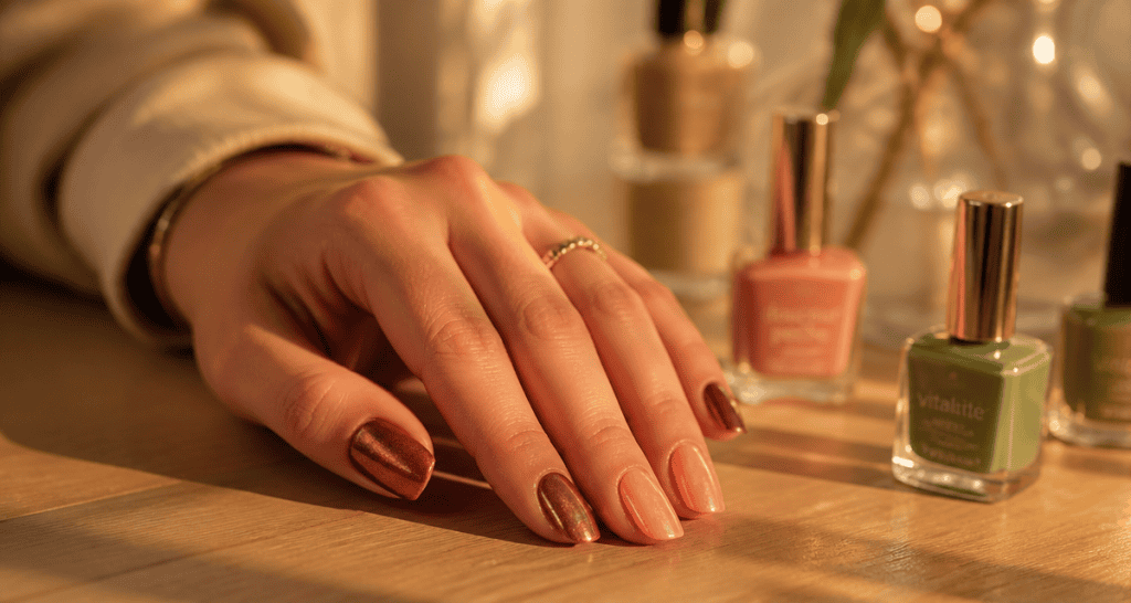 tendance vernis à ongles 2026 squoval moka corail pêche
