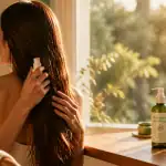 comment hydrater ses cheveux sans rinçage femme applique lait capillaire