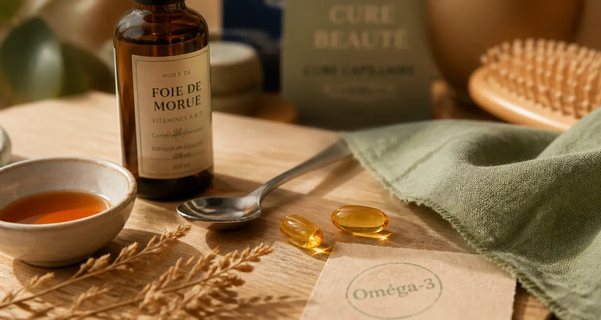Huile foie de morue : bienfaits pour cheveux et brillance