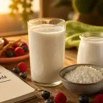 lait fermente et perte de poids verre kefir yaourt baies