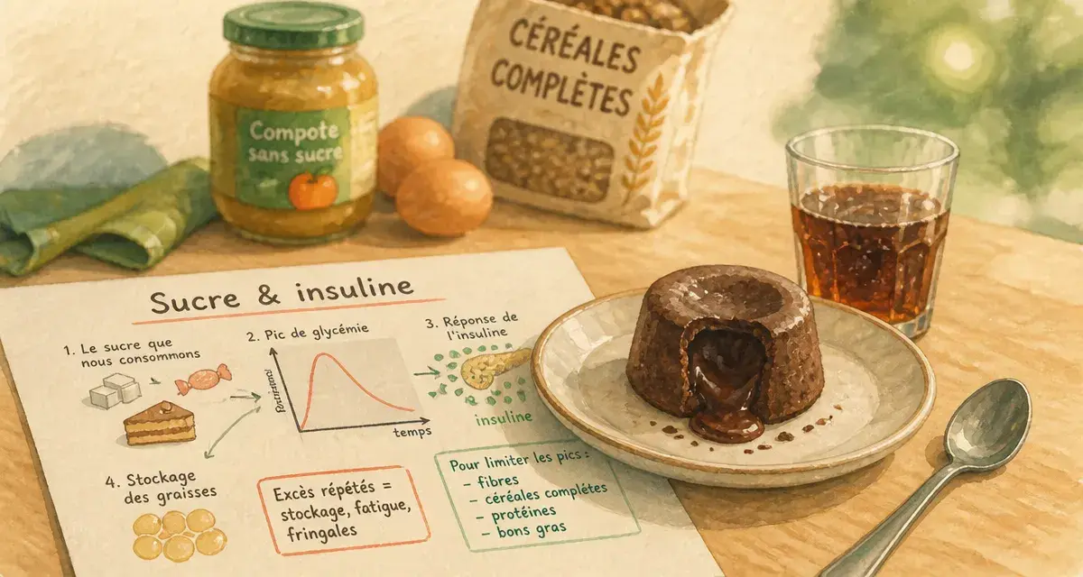 Le sucre fait il grossir : sucre & insuline, gâteau et boisson sucrée